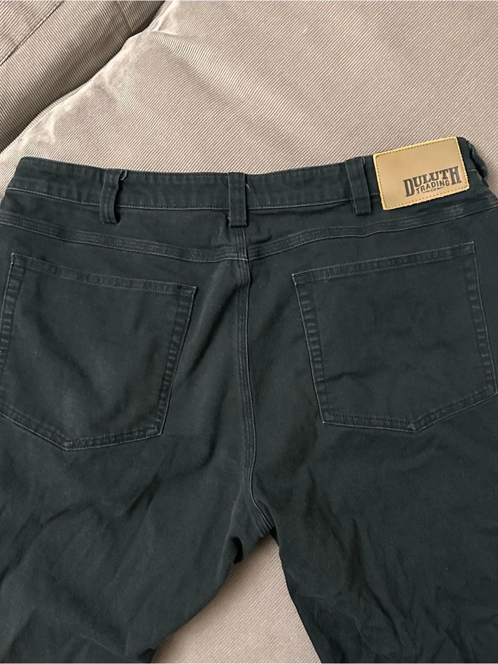 DULUTH TRADING Flex Fire Hose Canvas Pants Mens 36 X 30 Standard Fit Black